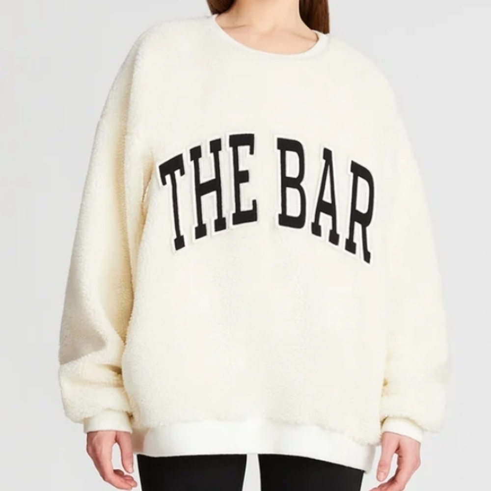 THE BAR Gigi sherpa shearling Sweatshirt